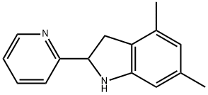 1H-Indole,2,3-dihydro-4,6-dimethyl-2-(2-pyridinyl)-(9CI) 구조식 이미지