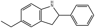 1H-Indole,5-ethyl-2,3-dihydro-2-phenyl-(9CI) 구조식 이미지