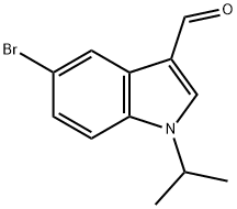 1H-Indole-3-carboxaldehyde,5-bromo-1-(1-methylethyl)-(9CI) 구조식 이미지