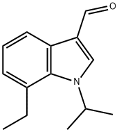 1H-Indole-3-carboxaldehyde,7-ethyl-1-(1-methylethyl)-(9CI) 구조식 이미지
