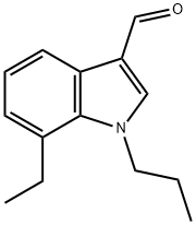 1H-Indole-3-carboxaldehyde,7-ethyl-1-propyl-(9CI) Structure