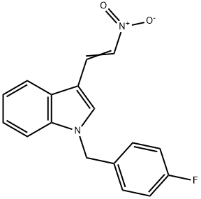 1H-Indole,1-[(4-fluorophenyl)methyl]-3-(2-nitroethenyl)-(9CI) Structure