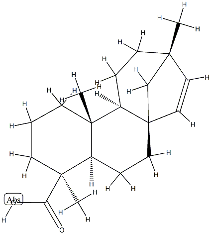 (5α,8β,9α,10β,13S)-13-Methyl-17-norkaur-15-en-19-oic acid 구조식 이미지