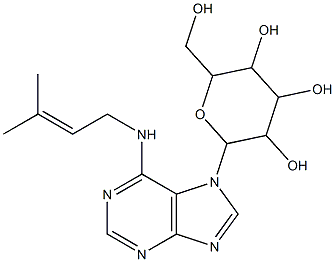 N6-ISOPENTENYLADENINE-7-GLUCOSIDE (iP7G) Structure