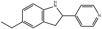 1H-Indole,5-ethyl-2,3-dihydro-2-(4-pyridinyl)-(9CI) Structure