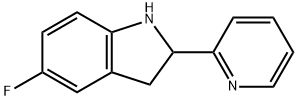 1H-Indole,5-fluoro-2,3-dihydro-2-(2-pyridinyl)-(9CI) 구조식 이미지