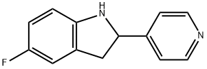 1H-Indole,5-fluoro-2,3-dihydro-2-(4-pyridinyl)-(9CI) 구조식 이미지