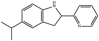 1H-Indole,2,3-dihydro-5-(1-methylethyl)-2-(2-pyridinyl)-(9CI) Structure