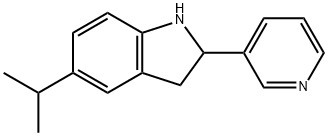 1H-Indole,2,3-dihydro-5-(1-methylethyl)-2-(3-pyridinyl)-(9CI) 구조식 이미지