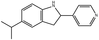 1H-Indole,2,3-dihydro-5-(1-methylethyl)-2-(4-pyridinyl)-(9CI) 구조식 이미지