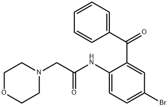 N-(2-benzoyl-4-bromophenyl)-2-(4-morpholinyl)acetamide Structure