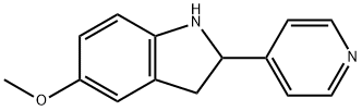 1H-Indole,2,3-dihydro-5-methoxy-2-(4-pyridinyl)-(9CI) 구조식 이미지