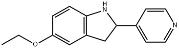 1H-Indole,5-ethoxy-2,3-dihydro-2-(4-pyridinyl)-(9CI) 구조식 이미지