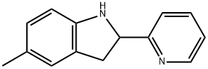 1H-Indole,2,3-dihydro-5-methyl-2-(2-pyridinyl)-(9CI) Structure