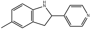 1H-Indole,2,3-dihydro-5-methyl-2-(4-pyridinyl)-(9CI) 구조식 이미지