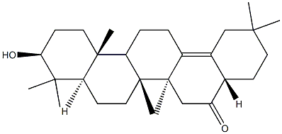3β-Hydroxy-28-norolean-13(18)-en-16-one Structure