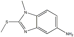 1H-Benzimidazol-5-amine,1-methyl-2-(methylthio)-(9CI) 구조식 이미지