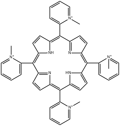 테트라(2-N-메틸피리딜)포르핀 구조식 이미지