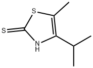 2(3H)-Thiazolethione,5-methyl-4-(1-methylethyl)-(9CI) Structure