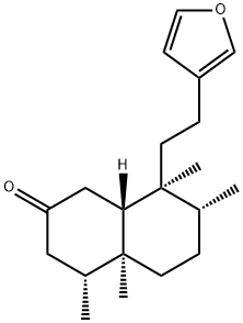 (1R)-5α-[2-(3-Furanyl)ethyl]-3,4,4aα,5,6,7,8,8a-octahydro-1β,5,6β,8aα-tetramethylnaphthalen-2(1H)-one Structure