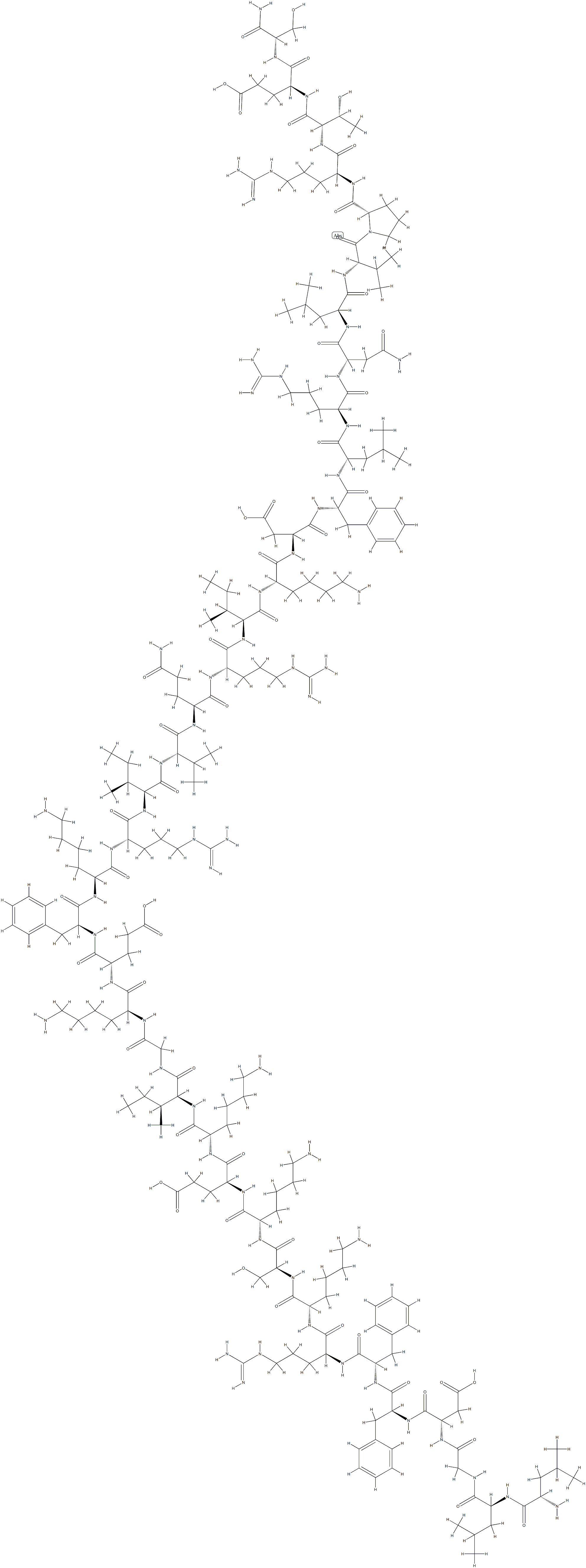 antibacterial protein ll-37 amide (human) Structure