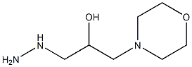 (±)-alpha-(hydrazinomethyl)morpholine-4-ethanol Structure