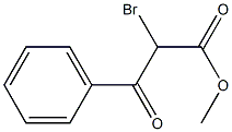 α-Benzoyl-α-bromoacetic acid methyl ester Structure