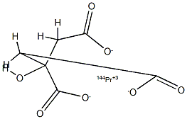 citric acid, (144H)-praseodymium salt 구조식 이미지