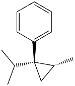벤젠,[(1R,2S)-2-메틸-1-(1-메틸에틸)사이클로프로필]-,rel-(9CI) 구조식 이미지