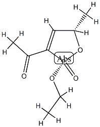 Ethanone, 1-[(2R,5S)-2-ethoxy-2,5-dihydro-5-methyl-2-oxido-1,2-oxaphosphol-3-yl]-, rel- (9CI) Structure
