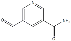 3-Pyridinecarboxamide,5-formyl-(9CI) Structure