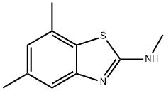 2-Benzothiazolamine,N,5,7-trimethyl-(9CI) Structure
