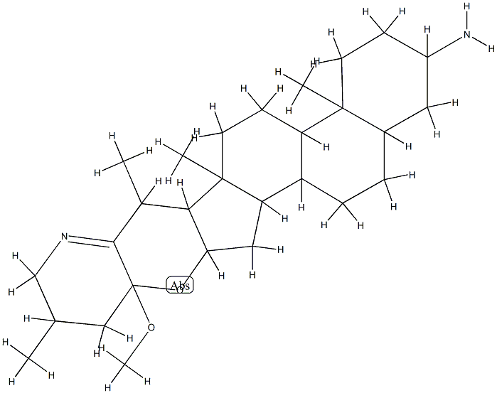 (25β)-16α,23-Epoxy-23-methoxy-16,28-seco-5α-solanid-22(28)-en-3β-amine Structure