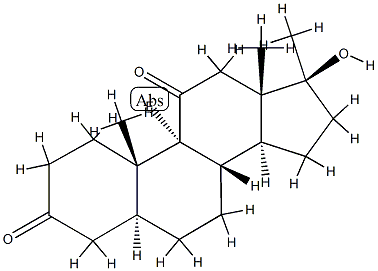 (5S,8S,9R,10S,13S,14S,17S)-9-fluoro-17-hydroxy-10,13,17-trimethyl-2,4, 5,6,7,8,12,14,15,16-decahydro-1H-cyclopenta[a]phenanthrene-3,11-dione Structure