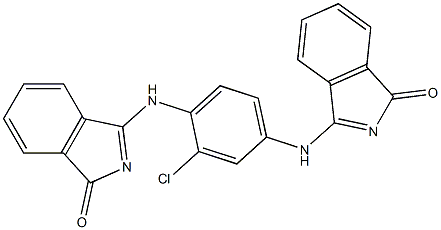 3,3'-[(2-chloro-1,4-phenylene)dinitrilo]bis[2,3-dihydro-1H-isoindol-1-one] Structure