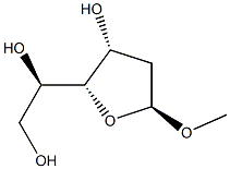 Methyl 2-deoxy-α-D-arabino-hexofuranoside Structure