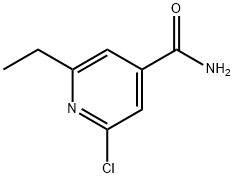 2-Chloro-6-ethyl-isonicotinamide 구조식 이미지