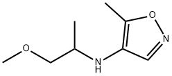 4-Isoxazolamine,N-(2-methoxy-1-methylethyl)-5-methyl-(9CI) 구조식 이미지