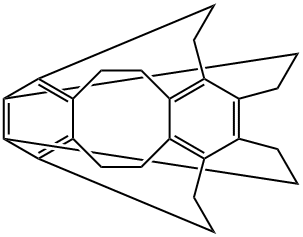 5,12:6,11:13,16:14,15-Tetraethanotricyclo[8.2.2.24,7]hexadecane-1(12),4,6,10,13,15-hexene Structure
