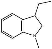 1H-Indole,3-ethyl-2,3-dihydro-1-methyl-(9CI) 구조식 이미지