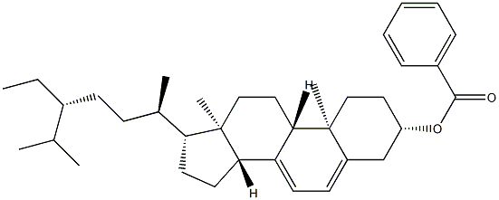 스티그마스타-5,7-디엔-3β-올3-벤조에이트 구조식 이미지