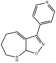 5H-Isoxazolo[5,4-b]azepine,6,7,8,8a-tetrahydro-3-(4-pyridinyl)-(9CI) 구조식 이미지