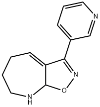 5H-Isoxazolo[5,4-b]azepine,6,7,8,8a-tetrahydro-3-(3-pyridinyl)-(9CI) 구조식 이미지