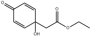 Ethyl (1-hydroxy-4-oxocyclohexa-2,5-dien-1-yl)acetate 구조식 이미지