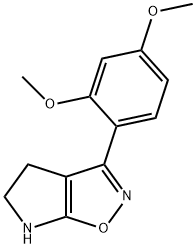4H-Pyrrolo[3,2-d]isoxazole,3-(2,4-dimethoxyphenyl)-5,6-dihydro-(9CI) Structure