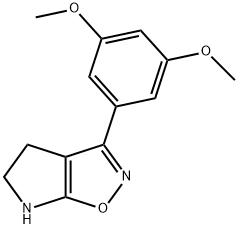 4H-Pyrrolo[3,2-d]isoxazole,3-(3,5-dimethoxyphenyl)-5,6-dihydro-(9CI) 구조식 이미지