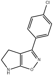 4H-Pyrrolo[3,2-d]isoxazole,3-(4-chlorophenyl)-5,6-dihydro-(9CI) 구조식 이미지