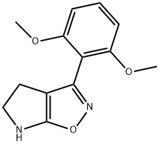 4H-Pyrrolo[3,2-d]isoxazole,3-(2,6-dimethoxyphenyl)-5,6-dihydro-(9CI) Structure