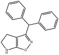 4H-Pyrrolo[3,2-d]isoxazole,3-(diphenylmethyl)-5,6-dihydro-(9CI) 구조식 이미지