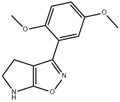 4H-Pyrrolo[3,2-d]isoxazole,3-(2,5-dimethoxyphenyl)-5,6-dihydro-(9CI) 구조식 이미지